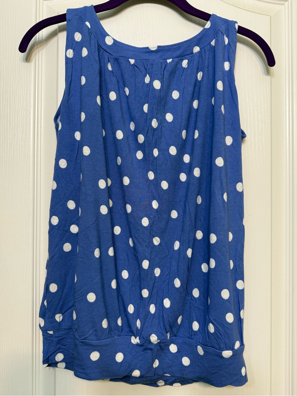 Loft Polka Dot Sleeveless Shirt